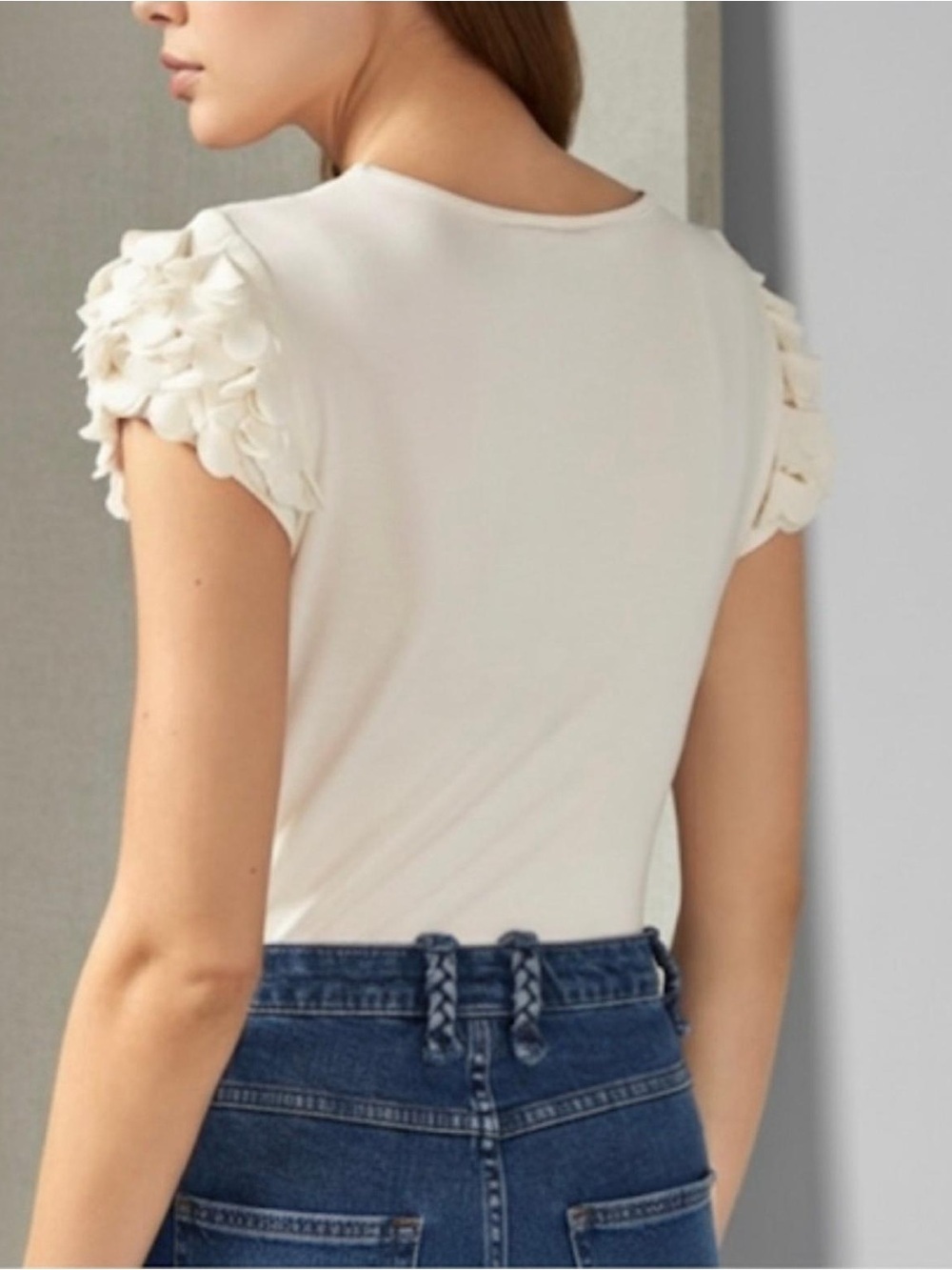Ted Baker Ivory Appliqué Petal Sleeves [2]